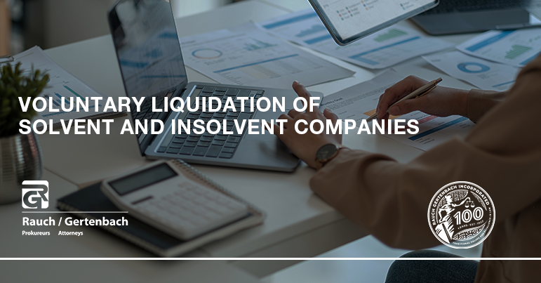 VOLUNTARY LIQUIDATION OF SOLVENT AND INSOLVENT COMPANIES