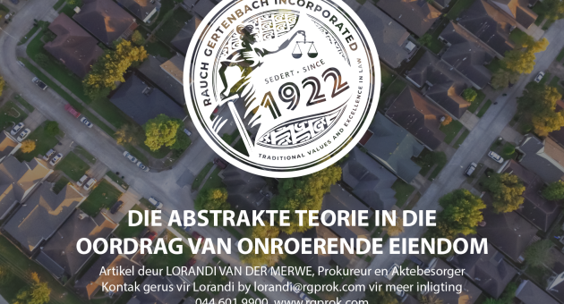 THE ABSTRACT THEORY IN TRANSFER OF IMMOVABLE PROPERTY